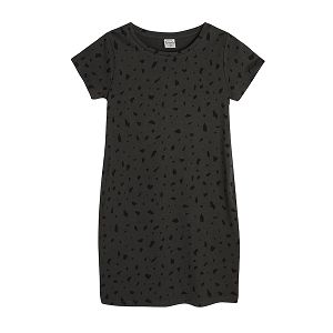 Black short sleeve dress