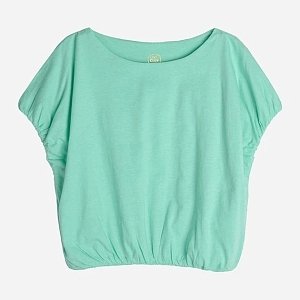 Crop top short sleeve blouse