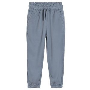 Graphite trousers with adjustable waist