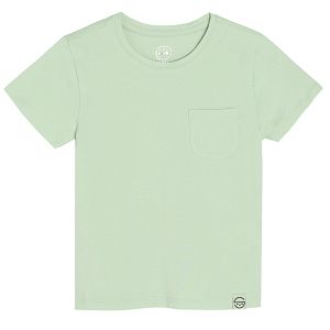 Green short sleeve T-shirt with chest pocket