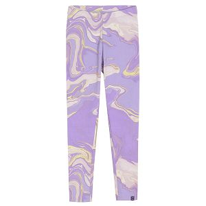 Κολάν μωβ με εφέ tie dye
