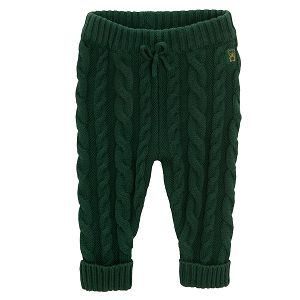 Green braided leggings