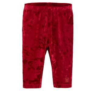 Red tie dye leggings