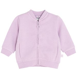 Purple zip through sweatshirt