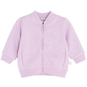 Purple zip through sweatshirt