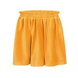 Yellow curdoroy skirt with elastic waist