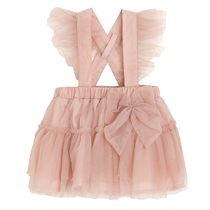 Light pink skirt dungaree skirt