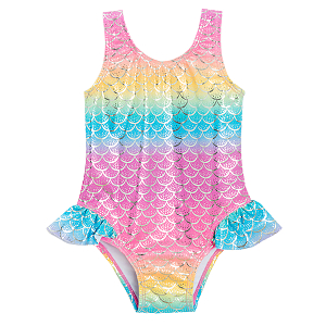 Swim suit with mixed colors
