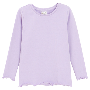 Purple long sleeve blouse