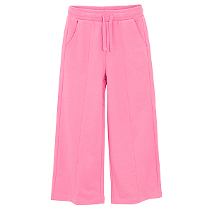 Pink wide leg pants