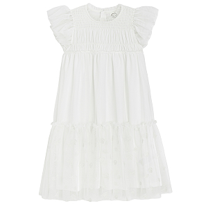 White short sleeve dress