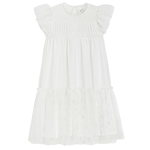 White short sleeve dress