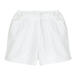 White high waist shorts