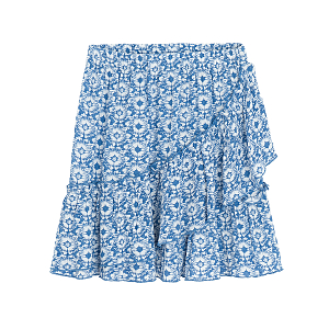 Blue pattern skirt