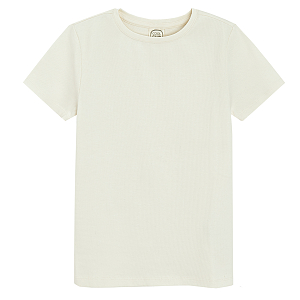 White fitted T-shirt