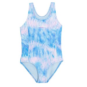 Μαγιό ολόσωμο μπλε με εφέ tie dye