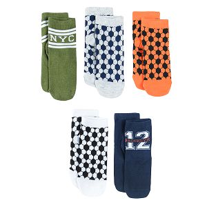 Football socks 5-pack