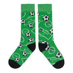 Κάλτσες πράσινες με θέμα ποδόσφαιρο