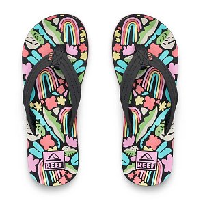 Reef Kids Flip Flops Ahi Tropical Rainbow
