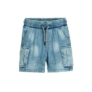 Bermuda shorts with cord and pockets