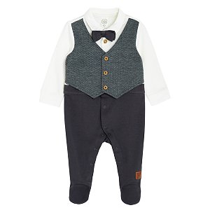 Grey overall look like suit