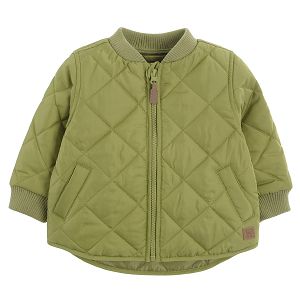 Olive quilted all seasons jacket