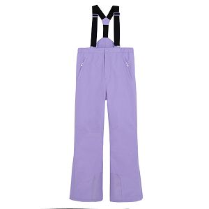 Purple ski trousers