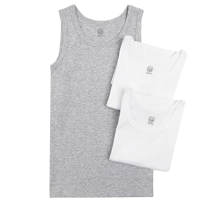 White underwear vest 3-pack