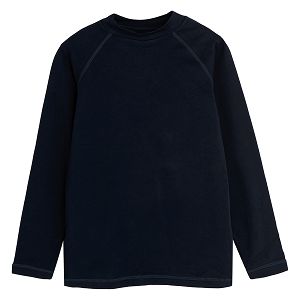 Blue ski thermal top