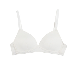 White bras with lace finish