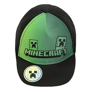 Minecraft green and black jockey hat