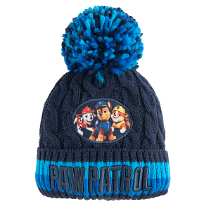Σκούφος μπλε με pom pom PAW PATROL