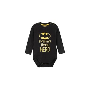 Batman black long sleeve bodysuit Mommys Little Hero
