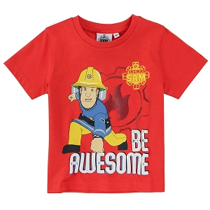 Μπλούζα κοντομάνικη με στάμπα Be Awesome Fireman Sam