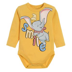 Dumbo yellow long sleeve bodysuit