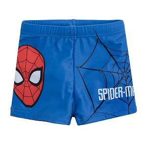 Spiderman blue swimiing trunks