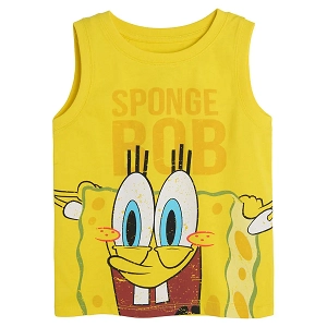 Spongebob yellow sleeveless T-shirt