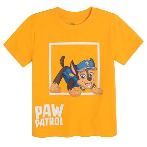 Μπλούζα κοντομάνικη κίτρινη με στάμπα Paw Patrol