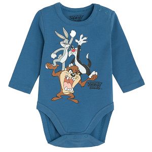 Looney Tunes blue long sleeve bodysuit