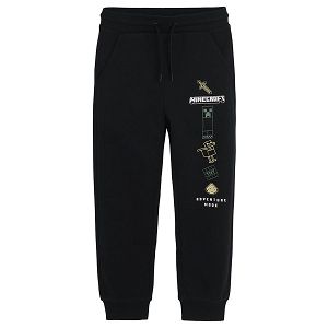 Black Minecraft jogging pants