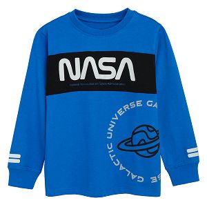 Blue sweatshirt with NASA print