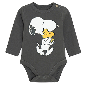 Φορμάκι γκρι σκούρο μακρυμάνικο SNOOPY