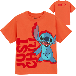 Μπλούζα πορτοκαλί κοντομάνικη LILO & STITCH