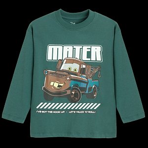Μπλούζα μακρυμάνικη πράσινη με στάμπα CARS DISNEY