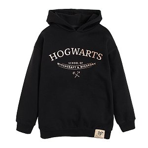 Φούτερ μαύρο με κουκούλα HARRY POTTER