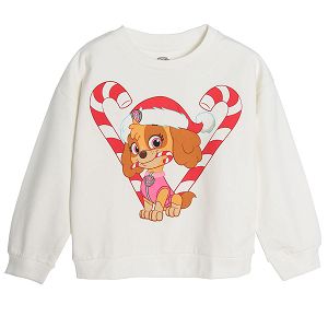 Paw Patrol cream Christmas sweatshirt
