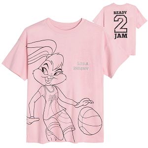 Μπλούζα κοντομάνικη ροζ με στάμπα Lola Bunny