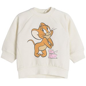 Light beige Tom and Jerry sweatshirt