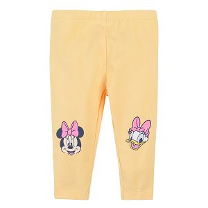 Yellow Minnie Mouse and Daisy Duck leggings