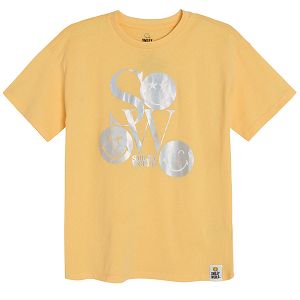 Yellow Smiley short sleeve T-shirt